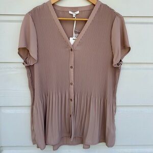 Pleione Pleated Blouse